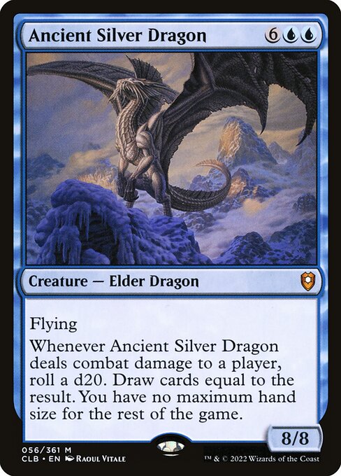 Ancient Silver Dragon (56) [Commander Legends: Battle for Baldur's Gate]
