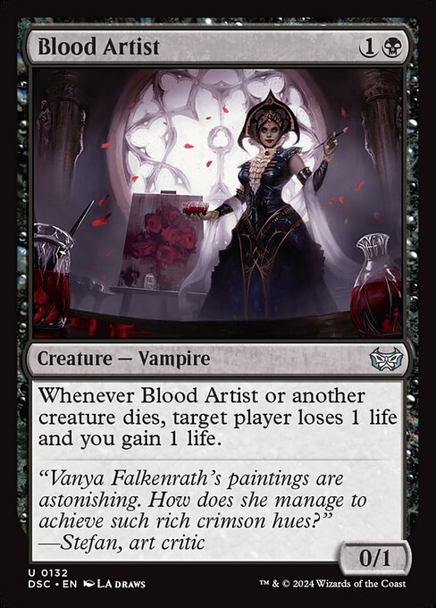 Blood Artist (132) [Duskmourn: House of Horror Commander]