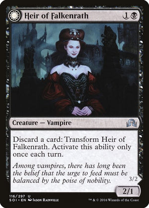 Heir of Falkenrath // Heir to the Night (116) [Shadows over Innistrad]