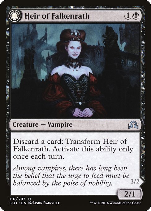 Heir of Falkenrath // Heir to the Night (116) [Shadows over Innistrad]