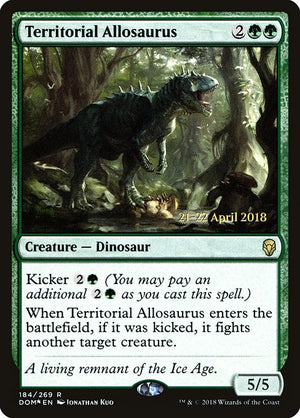 Territorial Allosaurus (184s) [Dominaria Promos]