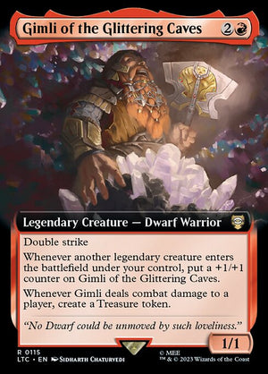 Gimli of the Glittering Caves (115) [Tales of Middle-earth Commander] [Extended Art]