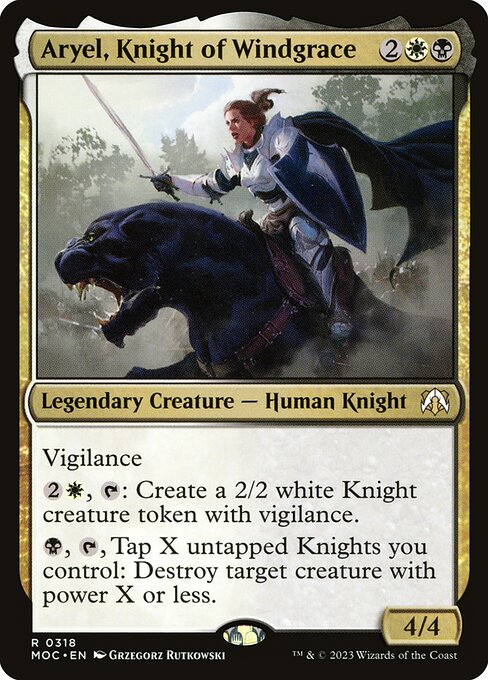 Aryel, Knight of Windgrace (318) [March of the Machine Commander]
