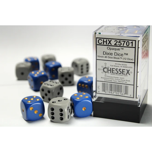 Chessex: Opaque 12D6 Dixie 16mm