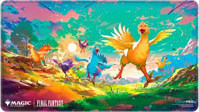 UP Playmat MTG Universes Beyond Final Fantasy Holofoil Premium Chocobo Race