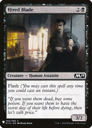 Hired Blade (M19-100) [The List]