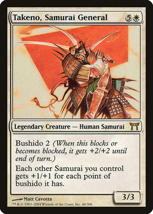 Takeno, Samurai General (46) [Champions of Kamigawa]