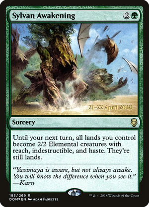 Sylvan Awakening (183s) [Dominaria Promos]