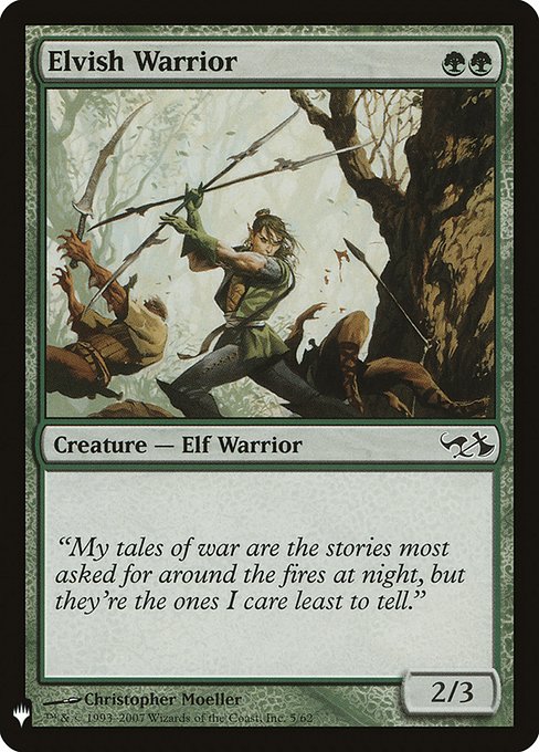 Elvish Warrior (DD1-5) [The List]