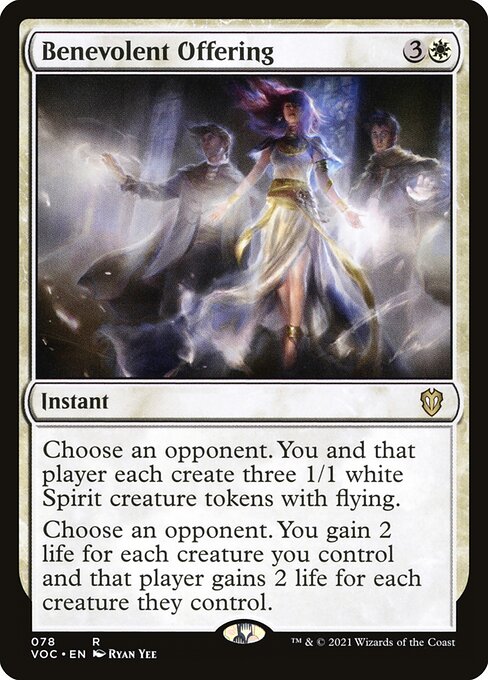 Benevolent Offering (78) [Crimson Vow Commander]