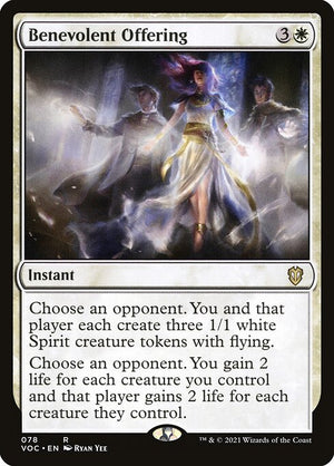 Benevolent Offering (78) [Crimson Vow Commander]