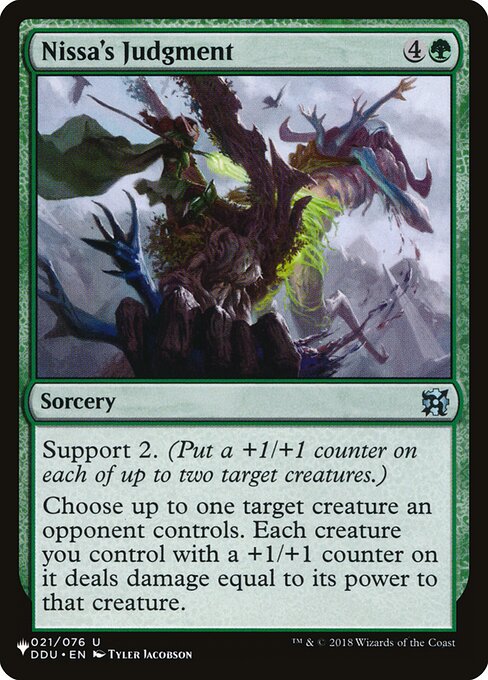 Nissa's Judgment (DDU-21) [The List]