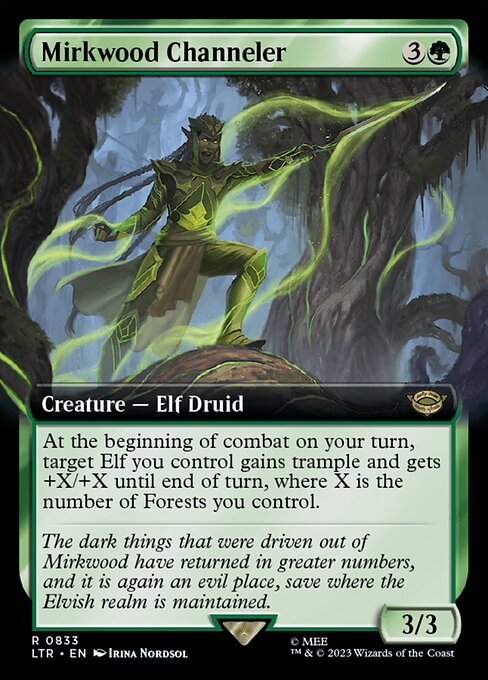 Mirkwood Channeler (833) [The Lord of the Rings: Tales of Middle-earth] [Extended Art]