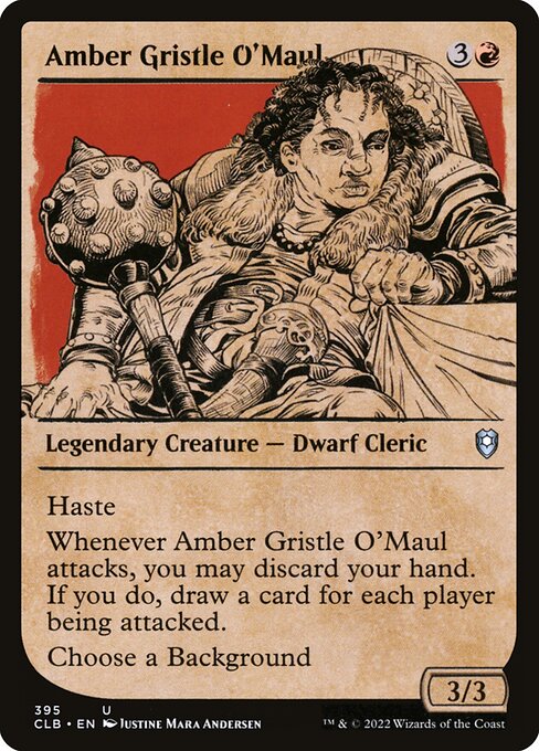 Amber Gristle O'Maul (395) [Commander Legends: Battle for Baldur's Gate] [Showcase]