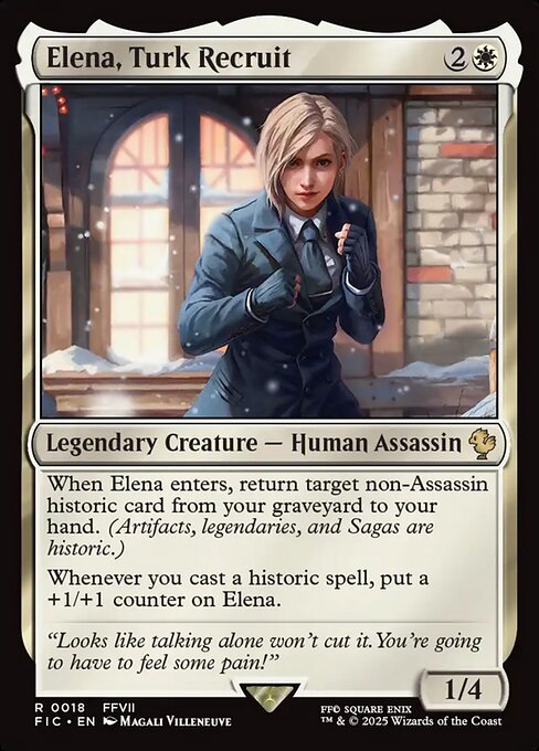 Elena, Turk Recruit (18) [Final Fantasy Commander]