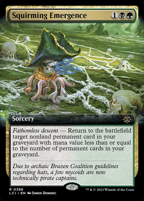 Squirming Emergence (386) [The Lost Caverns of Ixalan] [Extended Art]