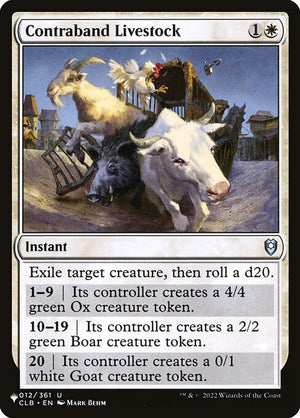 Contraband Livestock (CLB-12) [The List]