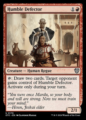 Humble Defector (170) [Outlaws of Thunder Junction Commander]