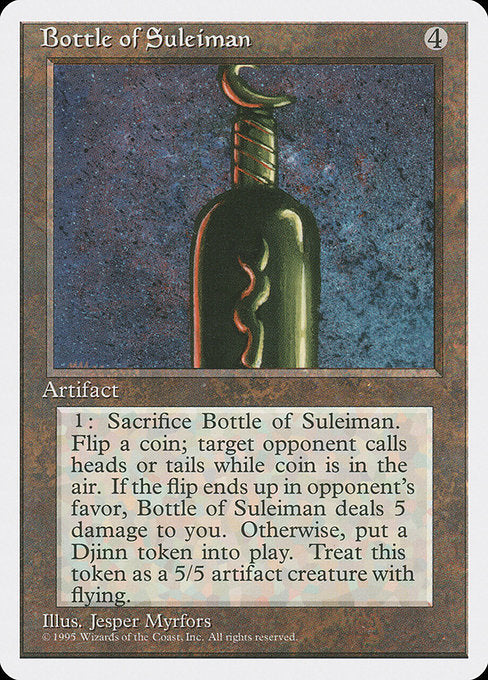 Bottle of Suleiman (301) [Fourth Edition]