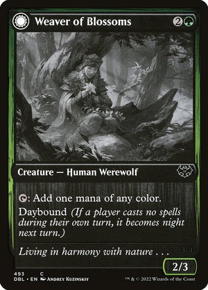 Weaver of Blossoms // Blossom-Clad Werewolf (493) [Innistrad: Double Feature]