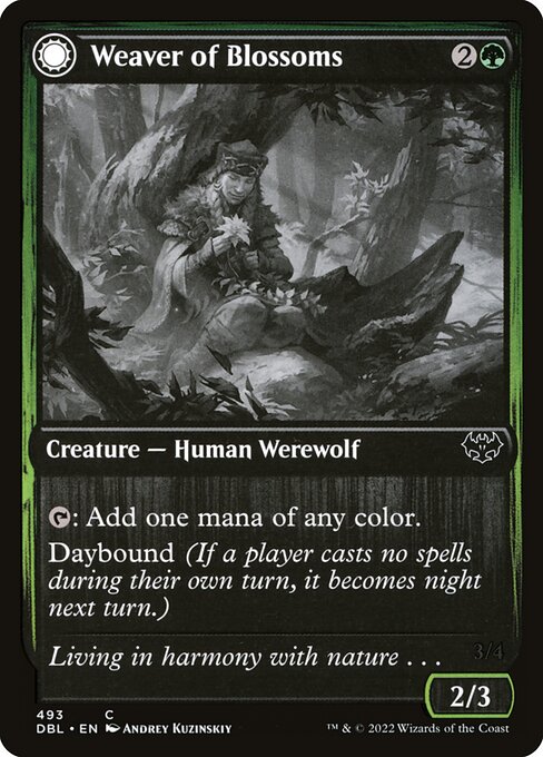 Weaver of Blossoms // Blossom-Clad Werewolf (493) [Innistrad: Double Feature]