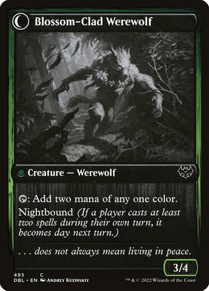 Weaver of Blossoms // Blossom-Clad Werewolf (493) [Innistrad: Double Feature] Reverse