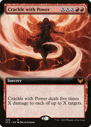Crackle with Power (308) [Strixhaven: School of Mages] [Extended Art]