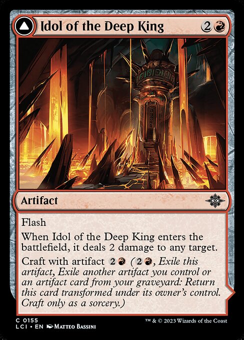 Idol of the Deep King // Sovereign's Macuahuitl (155) [The Lost Caverns of Ixalan]