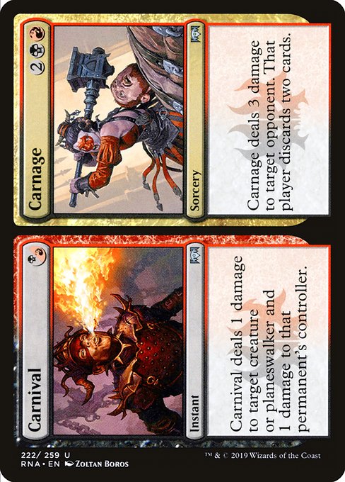 Carnival // Carnage (222) [Ravnica Allegiance]