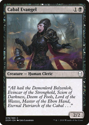 Cabal Evangel (78) [Dominaria]