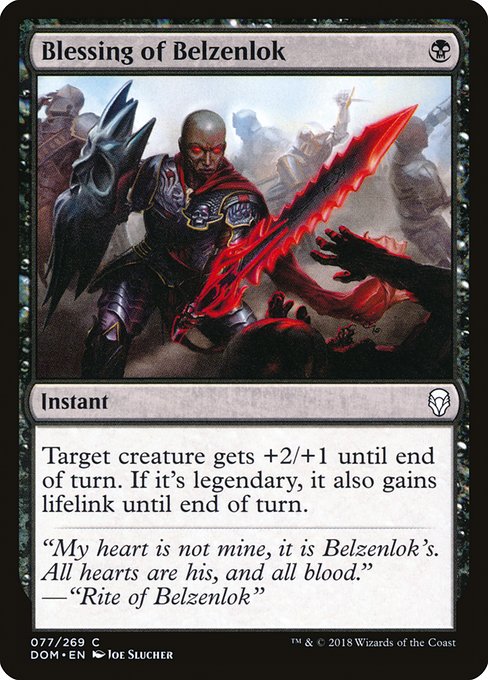 Blessing of Belzenlok (77) [Dominaria]