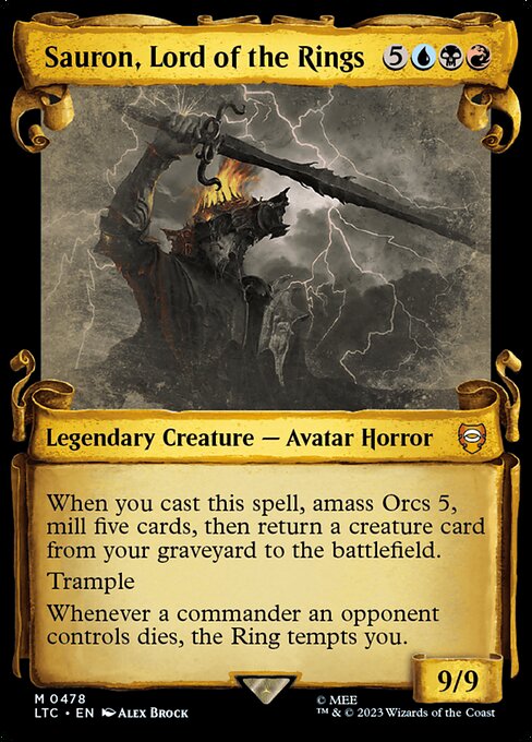 Sauron, Lord of the Rings (478) [Tales of Middle-earth Commander] [Showcase]