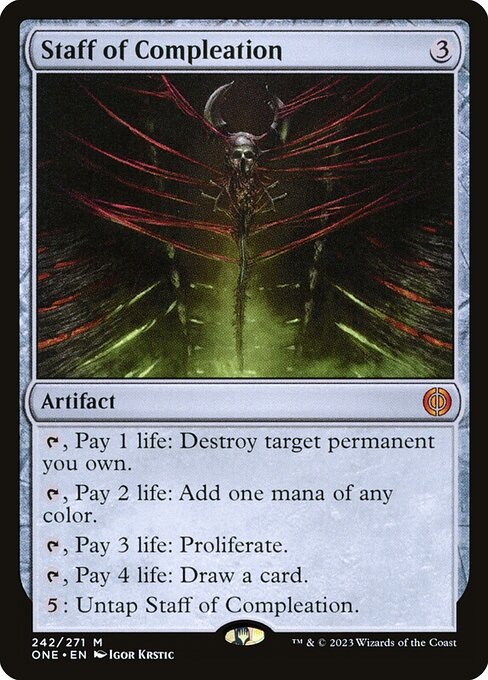 Staff of Compleation (242) [Phyrexia: All Will Be One]
