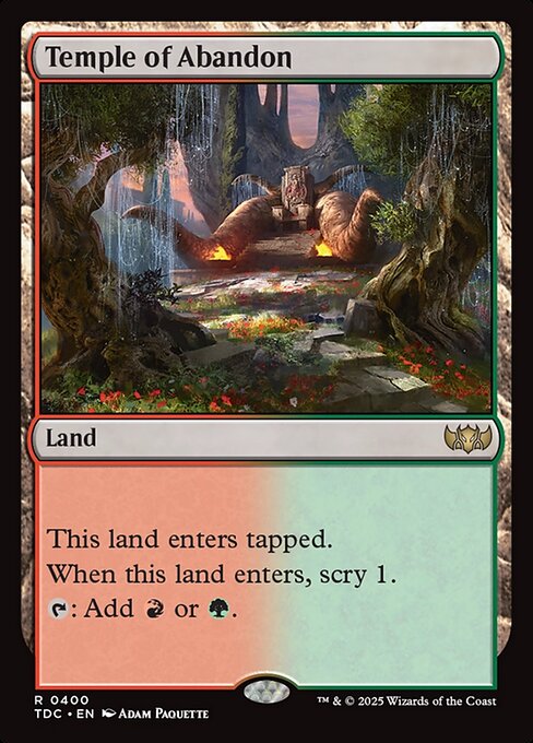 Temple of Abandon (400) [Tarkir: Dragonstorm Commander]