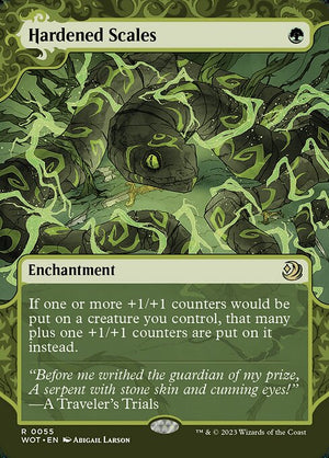 Hardened Scales (55) [Wilds of Eldraine: Enchanting Tales] [Showcase, Borderless]