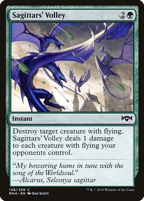 Sagittars' Volley (138) [Ravnica Allegiance]