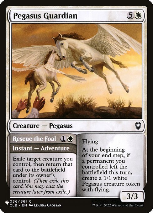 Pegasus Guardian // Rescue the Foal (CLB-36) [The List]