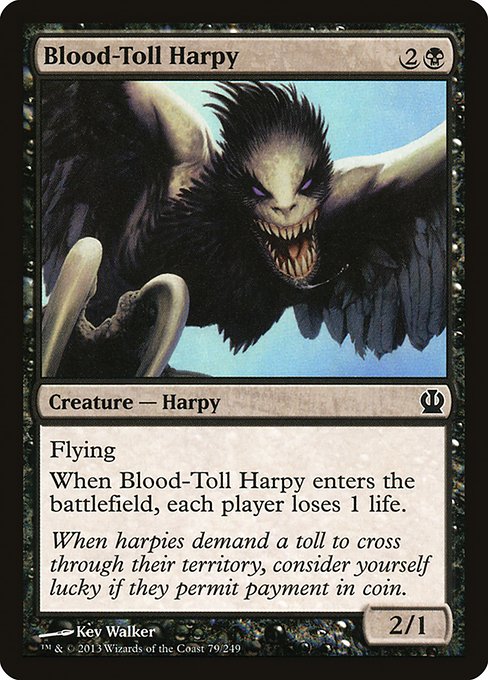 Blood-Toll Harpy (79) [Theros]
