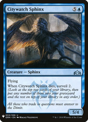 Citywatch Sphinx (GRN-33) [The List]