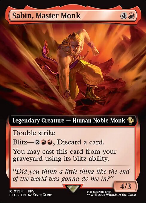 Sabin, Master Monk (154) [Final Fantasy Commander]