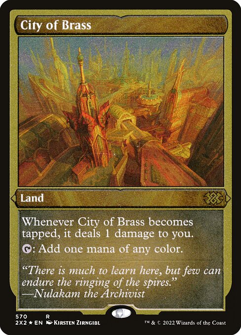 City of Brass (570) [Double Masters 2022] [Etched]