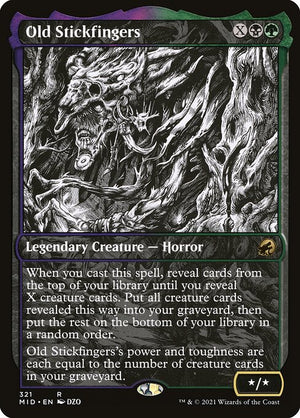 Old Stickfingers (321) [Innistrad: Midnight Hunt] [Showcase]