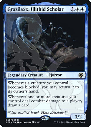 Grazilaxx, Illithid Scholar (60a) [Adventures in the Forgotten Realms Promos]
