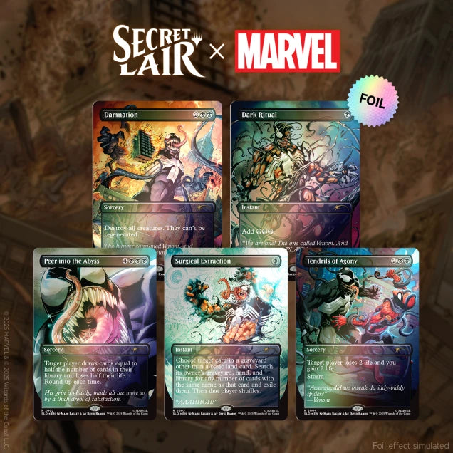Secret Lair Marvel: Spider-Man Venom Unleashed (Colors) (Rainbow Foil)