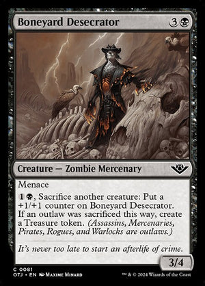 Boneyard Desecrator (81) [Outlaws of Thunder Junction]