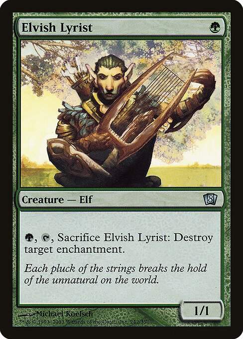 Elvish Lyrist (242★) [Eighth Edition]