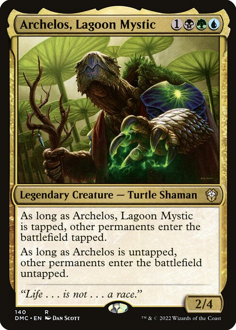 Archelos, Lagoon Mystic (140) [Dominaria United Commander]