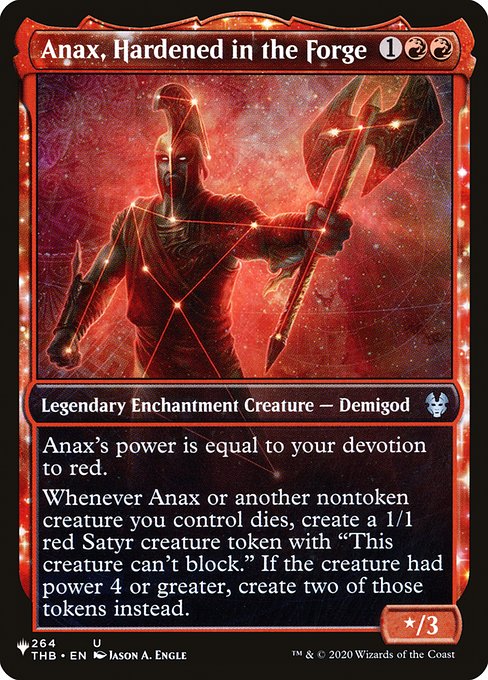 Anax, Hardened in the Forge (THB-264) [The List] [Showcase]
