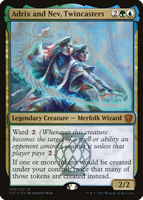 Adrix and Nev, Twincasters (9) [Commander 2021]