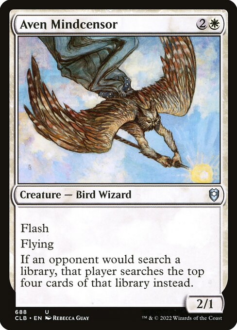 Aven Mindcensor (688) [Commander Legends: Battle for Baldur's Gate]